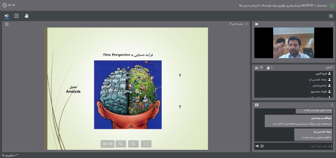 کارگاه آموزشی «رهبری نوآوری ویژه خیریه‌ها و سمن‌ها» برگزار شد